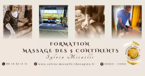 Formation de praticien du massage des 5 continents à Borgo, Corse