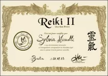 Diplôme Reiki 2ème degré, Borgo, Sylvia Micaelli