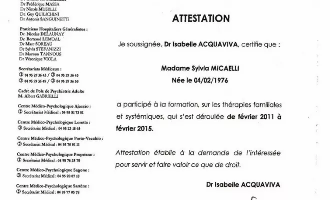 Thérapeute familiale, Borgo, Sylvia Micaelli